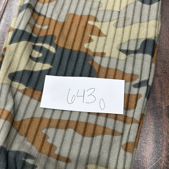 Hot Kiss Elastic Waist Drawstring Casual Camo Ribbed Jogger Pants Sz Large Comfy - Picture 10 of 11